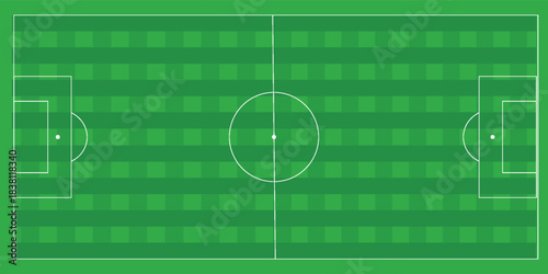 Football field. Football field lines style. Black field and stadium outline scheme on white background.
