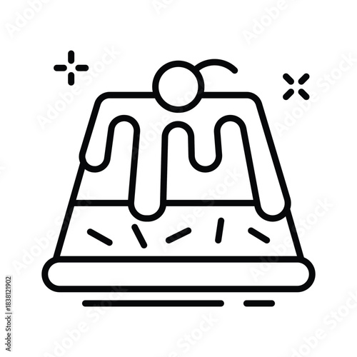 An amazing chocolate cake with cream, delicious christmas dessert