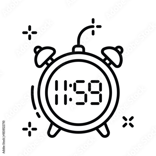 Take your hands on this amazing outline style icon of christmas bomb