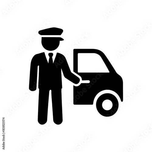 Professional Driver Valet Service Icon