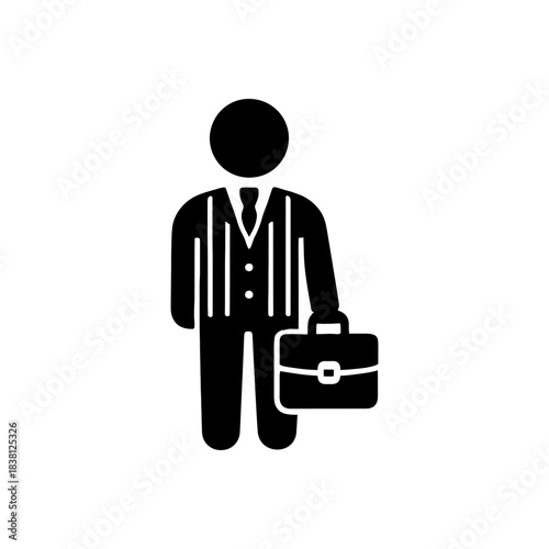 Corporate Executive Business Suit Icon