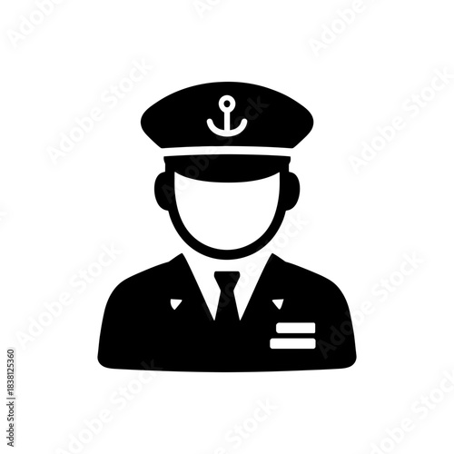 Ship Captain Officer Uniform Icon