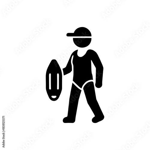 Surfer Water Sport Uniform Icon