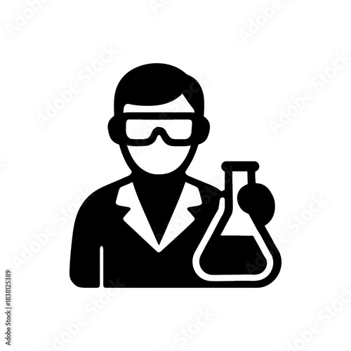 Scientist Laboratory Research Uniform Icon