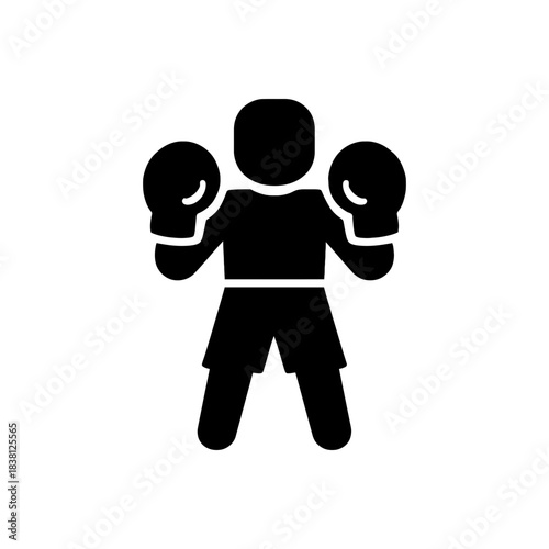 Professional Boxer Sport Fighter Icon