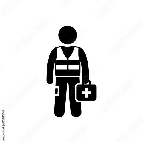 Safety First Aid Officer Icon