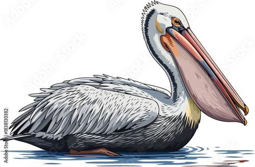 coastal guardians gaze a symbol of abundance resting on tranquil waters, isolated on transparent background