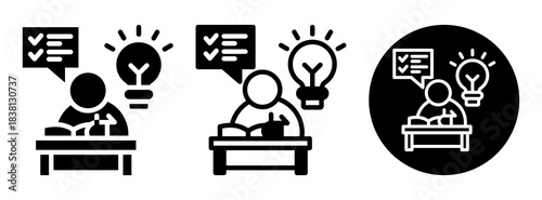 Studying Icon Collection Glyph & Mixed Style