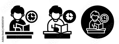 Time To Study Icon Collection Glyph & Mixed Style