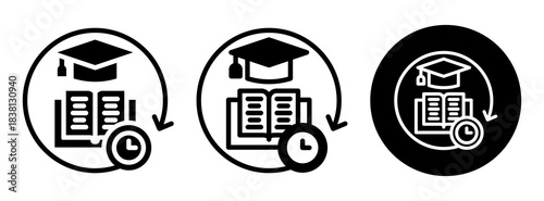 Academic Discipline Icon Collection Glyph & Mixed Style