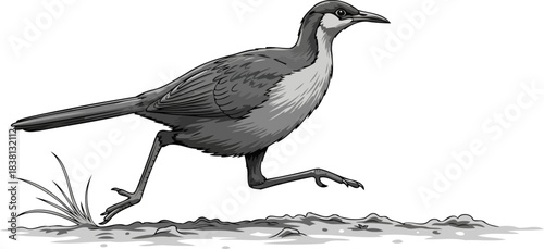 relentless pursuit natures grounded spirit in vigorous, purposeful stride, isolated on transparent background