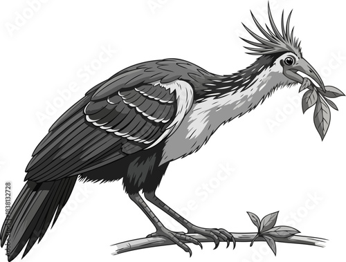 feathered visionary building tomorrows sanctuary, branch by artistic branch, isolated on transparent background