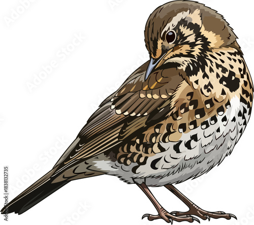 fieldfares gentle inquiry discovering the world with natures subtle wisdom, isolated on transparent background