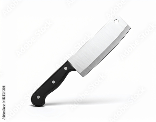 Cleaver knife mock up isolated on white background