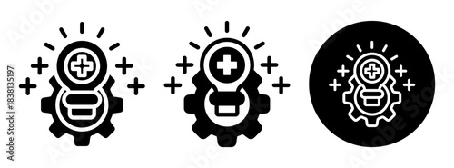 Medical Innovation Icon Collection Glyph & Mixed Style