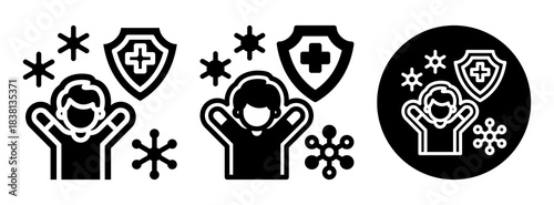 Immunity Icon Collection Glyph & Mixed Style