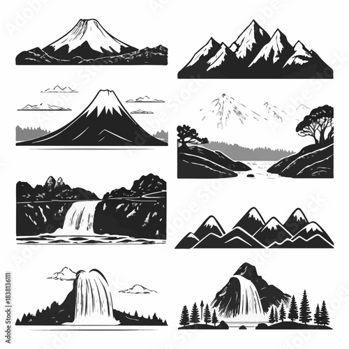 this-image-showcases-a-collection-of-stylized--bla