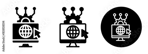 Digital Transformation Icon Collection Glyph & Mixed Style