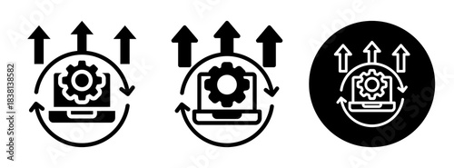 System Upgrade Icon Collection Glyph & Mixed Style