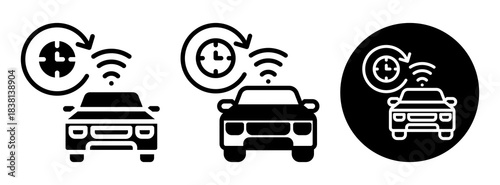 Car Future Icon Collection Glyph & Mixed Style