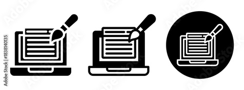 Ui Design Icon Collection Glyph & Mixed Style