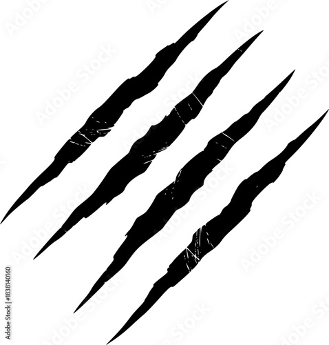 Claw Mark Scratch Vector Illustration