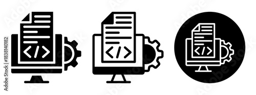 Compiler Icon Collection Glyph & Mixed Style