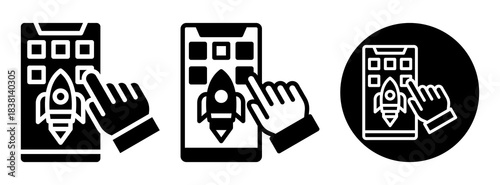 App Release Icon Collection Glyph & Mixed Style