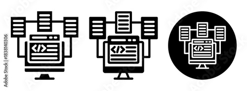 Code Framework Icon Collection Glyph & Mixed Style