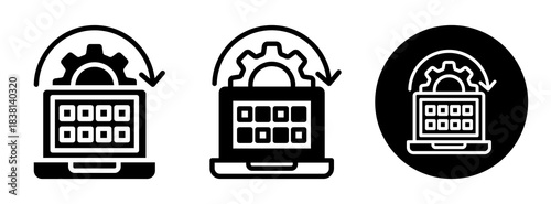 Application System Icon Collection Glyph & Mixed Style