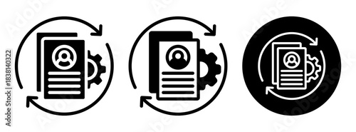 Application Process Icon Collection Glyph & Mixed Style