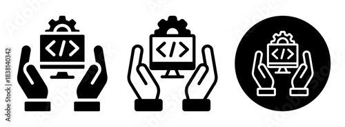 Software Support Icon Collection Glyph & Mixed Style