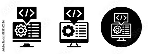 Coding Language Icon Collection Glyph & Mixed Style