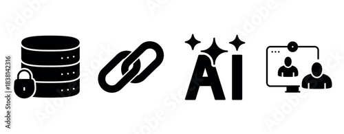 Data security, blockchain links, ai innovation, virtual meetings