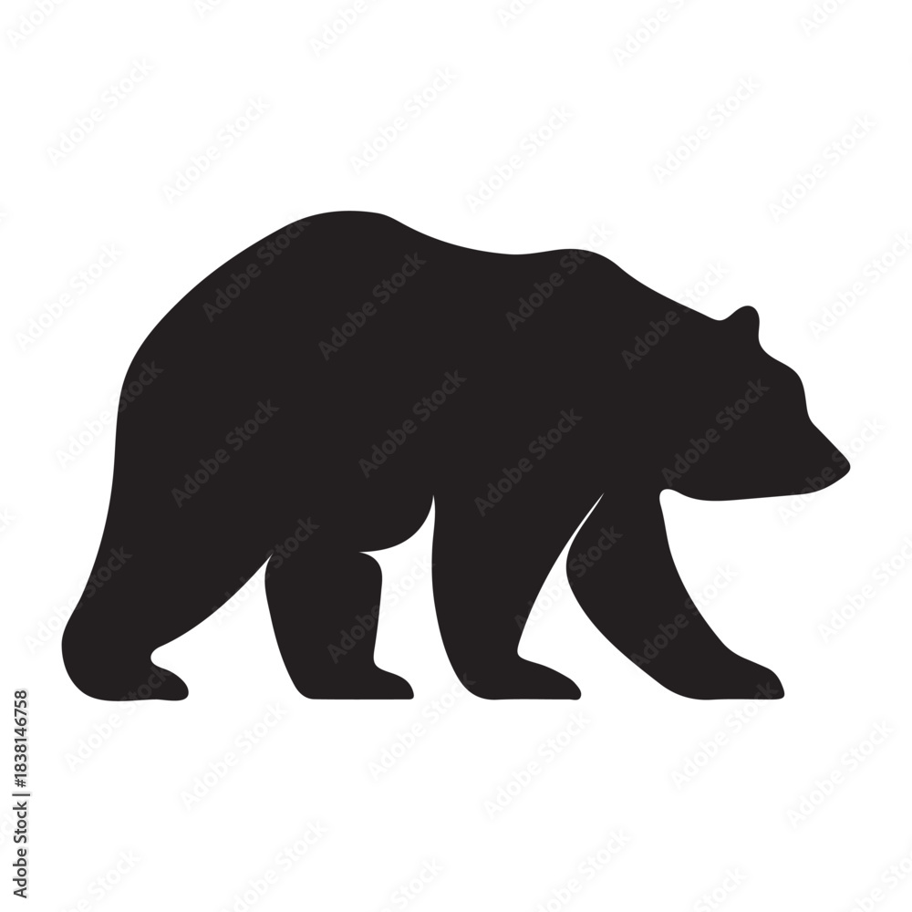 Fototapeta premium A clean modern vector design featuring a silhouette of a person or object rendered with a vibrant color palette suitable for various graphic applications