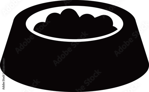 ペットフードのアイコン　モノトーン