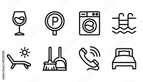 Hotel Icons Set