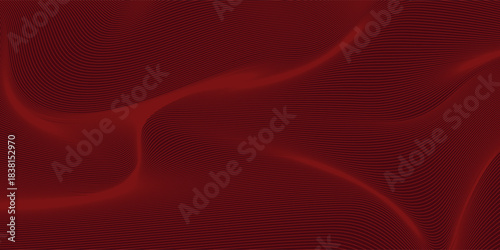 Contemporary technology cover design set. Luxury background with red line pattern (guilloche curves). Premium vector tech backdrop for business layout, digital certificate, formal brochure template