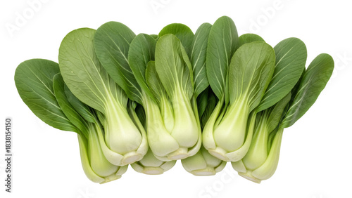 Tableau sur toile Fresh baby bok choy isolated PNG, vibrant green Chinese cabbage heads for health