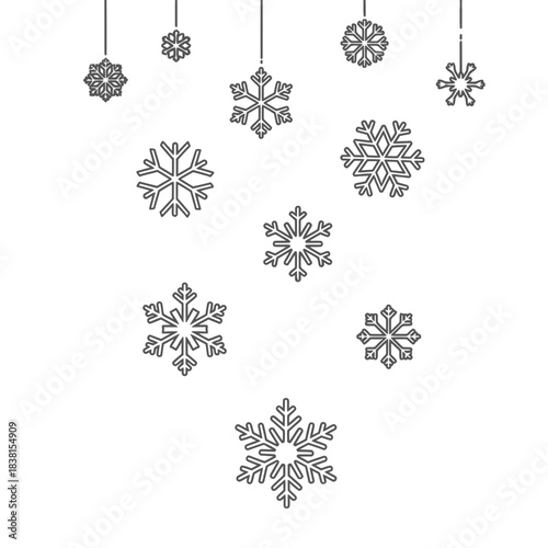  line-art-icon-of-snowflakes-falling-gently.