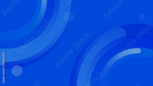 青色の円形抽象背景素材、サムネイル用