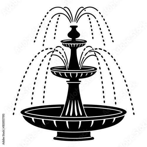 this-is-a-simple--stylized-icon-of-a-fountain--it-