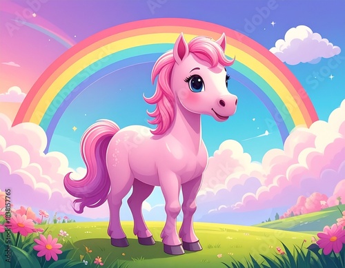 magical pink horse