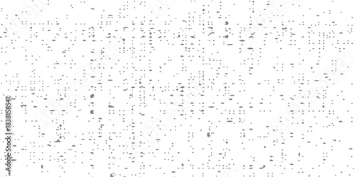 black and white glitch noise texture vector broken transmission. Glitch background. Abstract screen with noise effect. Glitchy noisy background texture with distorted screen pixel overlay effect.