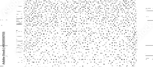 black and white glitch noise texture vector broken transmission. Glitch background. Abstract screen with noise effect. Glitchy noisy background texture with distorted screen pixel overlay effect.