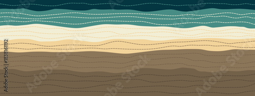 Abstract soil and rock layers. Sedimentary strata	
