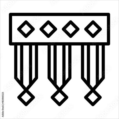 Festival Decorative Arch Icon for Design Element