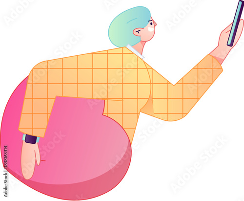 A relief illustration of a figure holding a caring hand, embodying the act of sharing affection.
