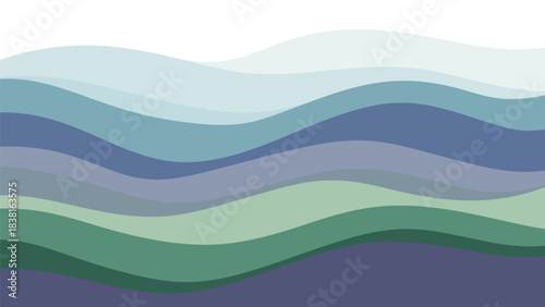 Harmonious Gradient: Abstract Wavy Lines Creating a Serene and Dynamic Visual Effect