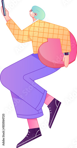 A relief illustration of a figure holding a caring hand, embodying the act of sharing affection.
